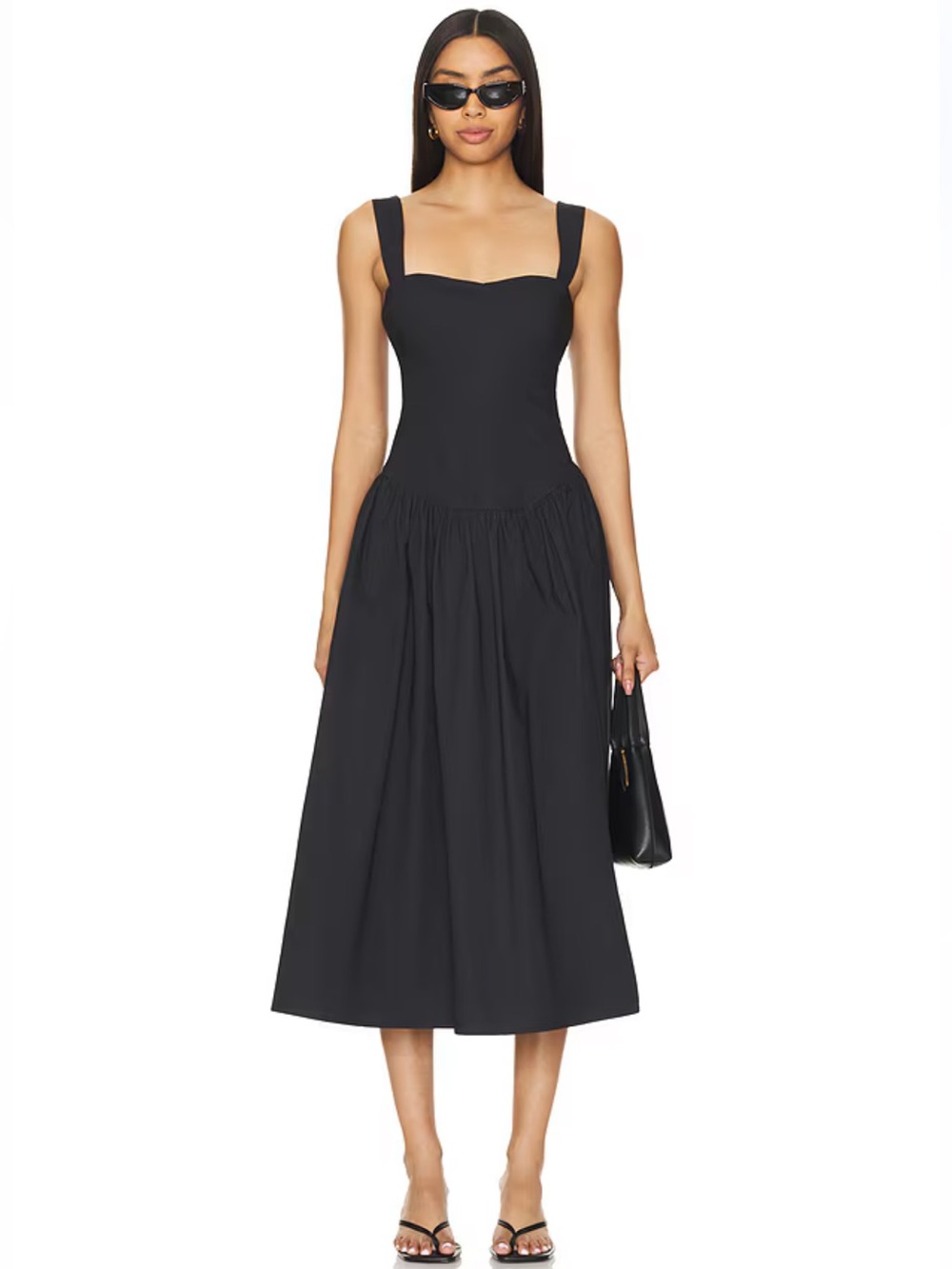 Tularosa Allie Midi Dress Black